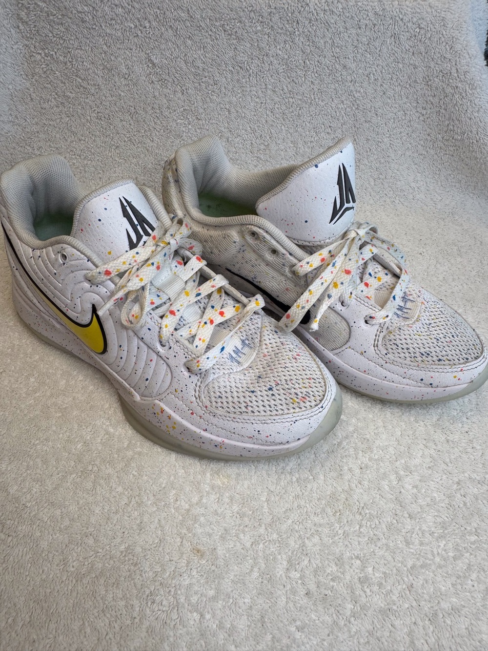 Nike Ja 2 Ja-Breaker White Speckled Basketball Shoes IF1606-100 Womens 5.5 Men 4